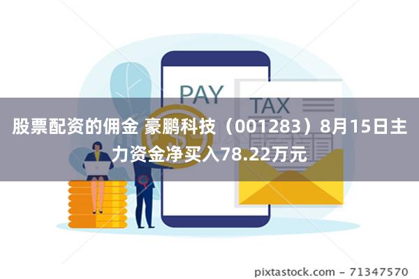 股票配资的佣金 豪鹏科技（001283）8月15日主力资金净买入78.22万元