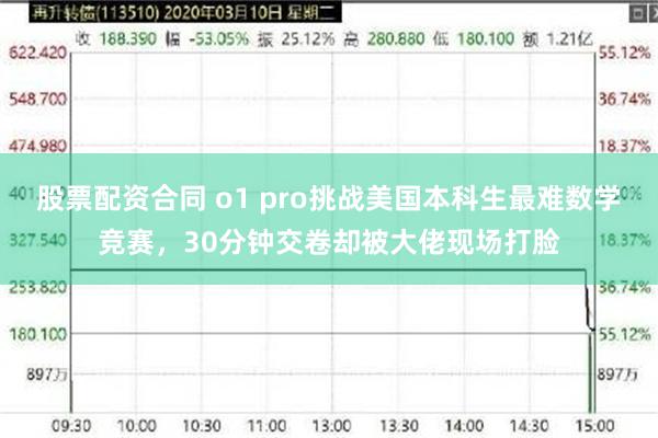 股票配资合同 o1 pro挑战美国本科生最难数学竞赛，30分钟交卷却被大佬现场打脸