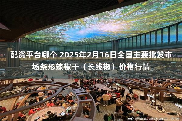 配资平台哪个 2025年2月16日全国主要批发市场条形辣椒干（长线椒）价格行情